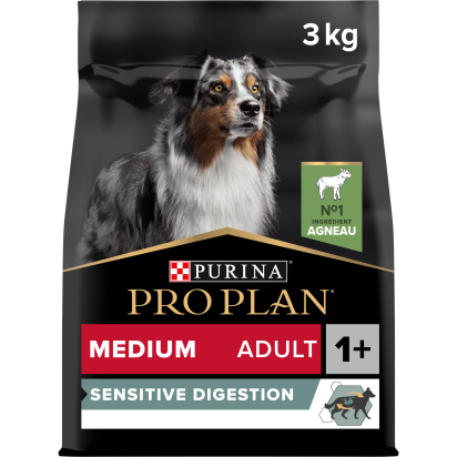 PRO PLAN Chien Medium Adult Sensitive Digestion Agneau 3KG