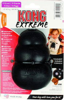 Kong® Jouet Extreme Noir Wobbler