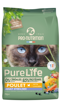 Pure Life chat Sterilised Poulet 2kg