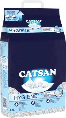 CATSAN Hygiene plus Litière minérale pour chat 20L