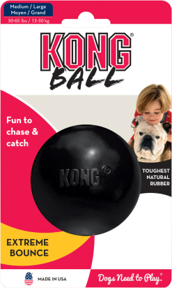 Kong® Jouet Extreme Noir Balle
