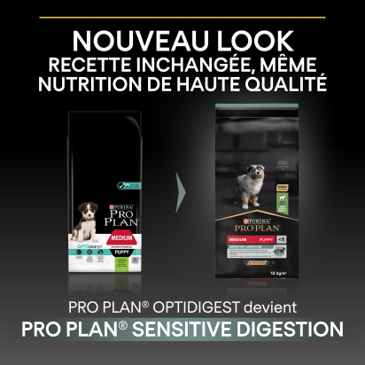 PRO PLAN Chien Medium Puppy Sensitive Digestion Agneau 3KG