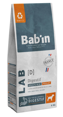 BAB'IN LAB MINI ADULTE DIGESTIF POULET 6 KG