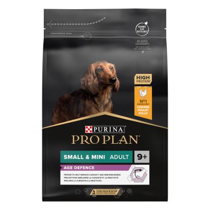 PRO PLAN Chien Small&Mini Adult 9+ Age Defence Poulet 3KG