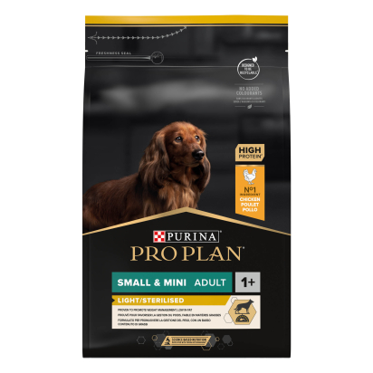 PRO PLAN Chien Small&Mini Adult Light Sterilised Poulet 3KG