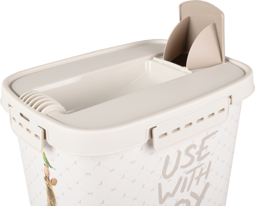 Conteneur à aliments June Rectangle Taupe & Blanc