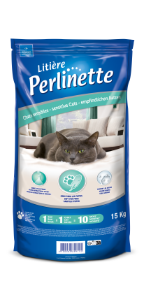 Litière-Perlinette chats sensibles 15kg 