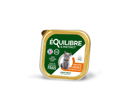 Mousses riches en volaille & aux carottes pour CHATON