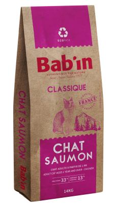 BAB'IN CLASSIQUE CHAT ADULTE SAUMON 14 KG
