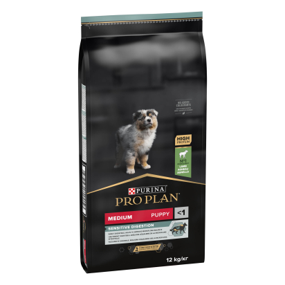 PRO PLAN Chien Medium Puppy Sensitive Digestion Agneau 12KG