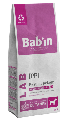 BAB'IN LAB MINI ADULTE PEAU & PELAGE SAUMON 6 KG