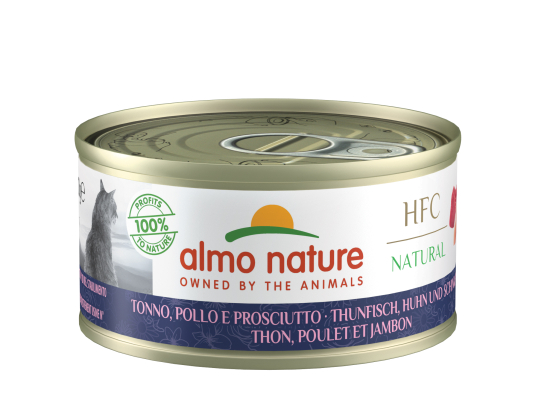 Almo Nature Hfc Natural Thon Poulet Jambon Boîte 70 Gr