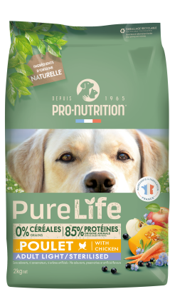 Pure Life chien Adult Light Sterilised 2kg