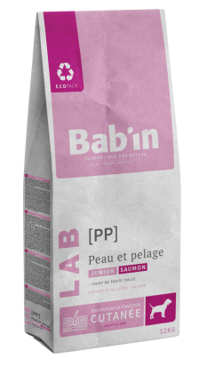 BAB'IN LAB JUNIOR PEAU & PELAGE SAUMON (tte race) 12 KG