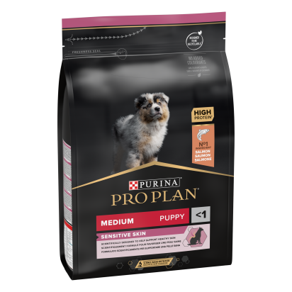 PRO PLAN Chien Medium Puppy Sensitive Skin Saumon 3KG