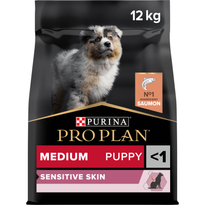 PRO PLAN Chien Medium Puppy Sensitive Skin Saumon 12KG