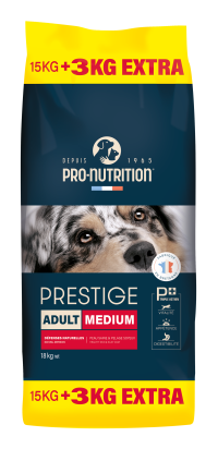 PRESTIGE CHIEN ADULT MEDIUM 15KG+3KG