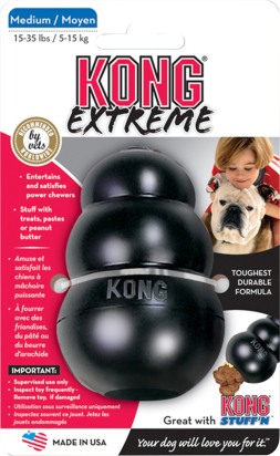 Kong® Jouet Extreme Noir Wobbler
