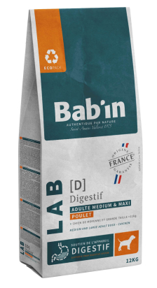 Bab'in LAB ADT MEDIUM/MAXI DIGESTIF POULET 12KG 
