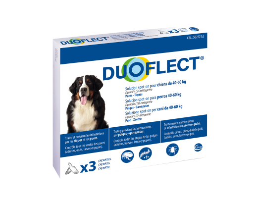 DUOFLECT® solution pour spot-on pour chiens de 40 -60 kg - 3 pipettes