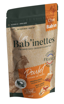 BAB'INETTES CHAT POULET 60g