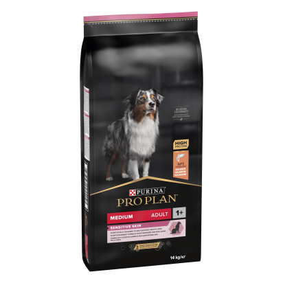 PRO PLAN Chien Medium Adult Sensitive Skin Saumon 14KG