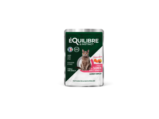Effilés au saumon, ananas & cranberries pour CHAT STÉRILISÉ