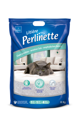 Litière-Perlinette chats sensibles 6kg   