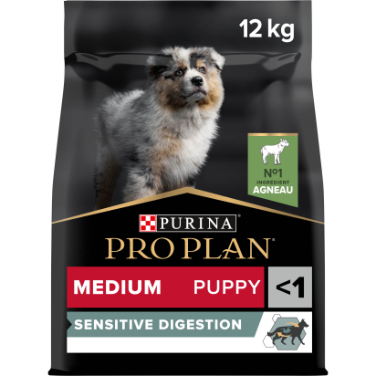 PRO PLAN Chien Medium Puppy Sensitive Digestion Agneau 12KG