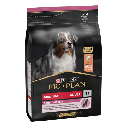 PRO PLAN Chien Medium Adult Sensitive Skin Saumon 3KG