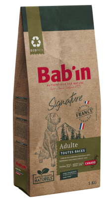 BAB'IN SIGNATURE ADULTE CANARD (tte race) 3 KG
