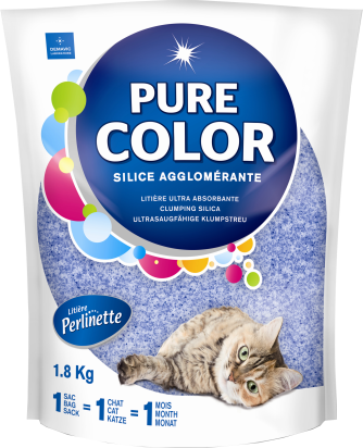 Litière-Pure color 1.8kg BLEUE 