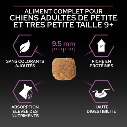 PRO PLAN Chien Small&Mini Adult 9+ Age Defence Poulet 3KG
