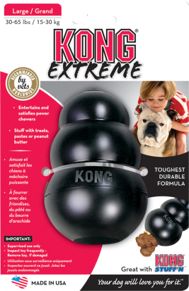 Kong® Jouet Extreme Noir Wobbler