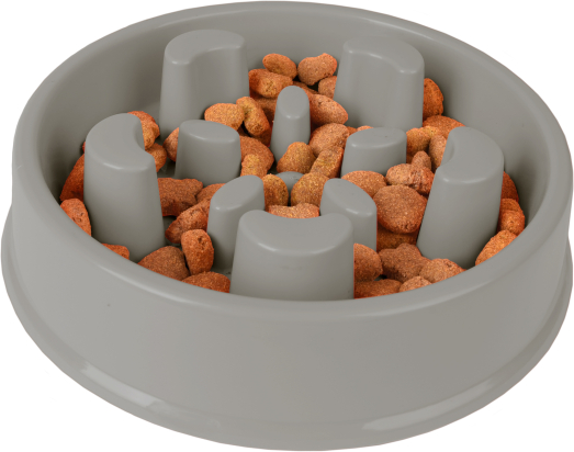 Gamelle pour la nourriture Slow feeder Baba Rond Gris