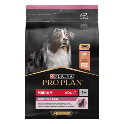 PRO PLAN Chien Medium Adult Sensitive Skin Saumon 3KG