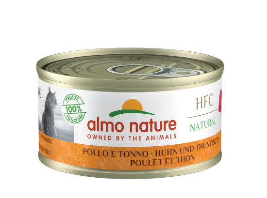 Almo Nature Hfc Natural Poulet Et Thon Boîte 70 Gr