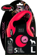 Flexi Laisse à enrouleur New Classic Tape Rouge