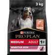 PRO PLAN Chien Medium Adult Sensitive Skin Saumon 3KG