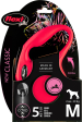 Flexi Laisse à enrouleur New Classic Cord Rouge