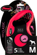 Flexi Laisse à enrouleur New Classic Tape Rouge