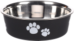 Gamelle pour la nourriture et l'eau Kena Rond Noir & Argent