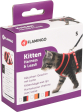 Harnais avec laisse Chaton Harms Noir & Rouge