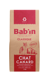 BAB'IN CLASSIQUE CHAT ADULTE CANARD 7 KG