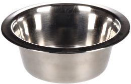 Gamelle pour la nourriture et l'eau Baldwin Rond Argent- 13cm- 370ml