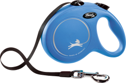 Flexi Laisse à enrouleur New Classic Tape Bleu