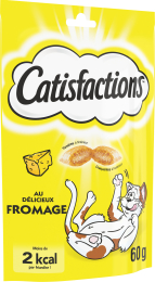 CATISFACTIONS Friandises au fromage pour chat et chaton 60g