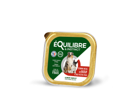 Pâtées riches en bœuf & aux petits pois pour CHIEN ADULTE