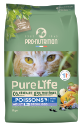 Pure Life chat 8+ Sterilised 8kg