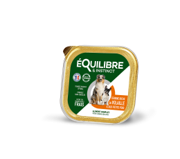 Pâtées riches en volaille & aux petits pois pour CHIEN ADULTE